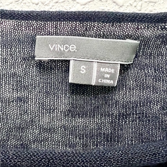 Vince linen Blue and White Knit Top S - Picture 3 of 8